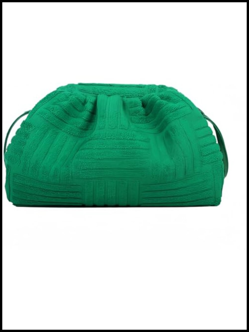 Plush Pleated Dumpling Tote Y2K One-Shoulder Handbag Soft Cloud Purse